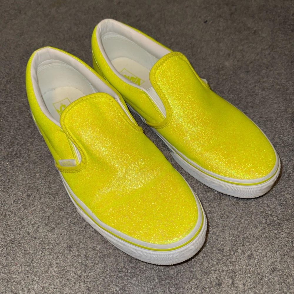 Vans Yellow Slip-On Sneakers